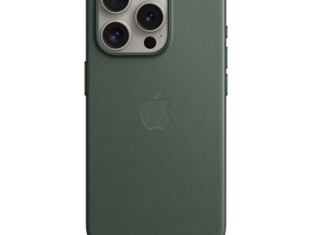 Capa Apple em tecido FineWoven com MagSafe para iPhone 15 Pro- Verde Perene Online Sale