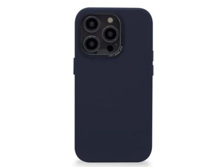 Capa Decoded Leather com MegaSafe para iPhone 14 Pro - Azul Supply