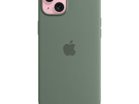 Capa Silicone Apple com MagSafe para iPhone 15 Plus - Verde Cipreste on Sale