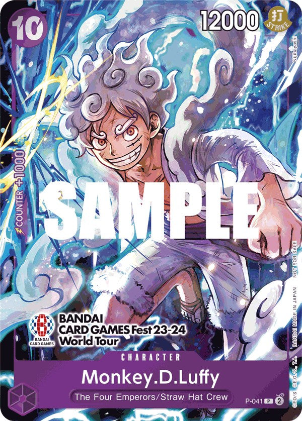 Monkey.D.Luffy (BANDAI CARD GAMES Fest 23-24 World Tour) [One Piece Promotion Cards] For Sale