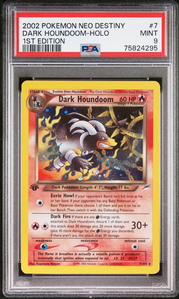 Dark Houndoom 7 105 1st Edition Neo Destiny PSA 9 75824295 Supply