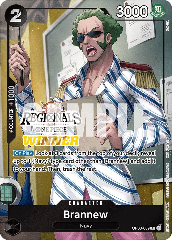 Brannew (Online Regional 2024) [Winner] [One Piece Promotion Cards] For Sale