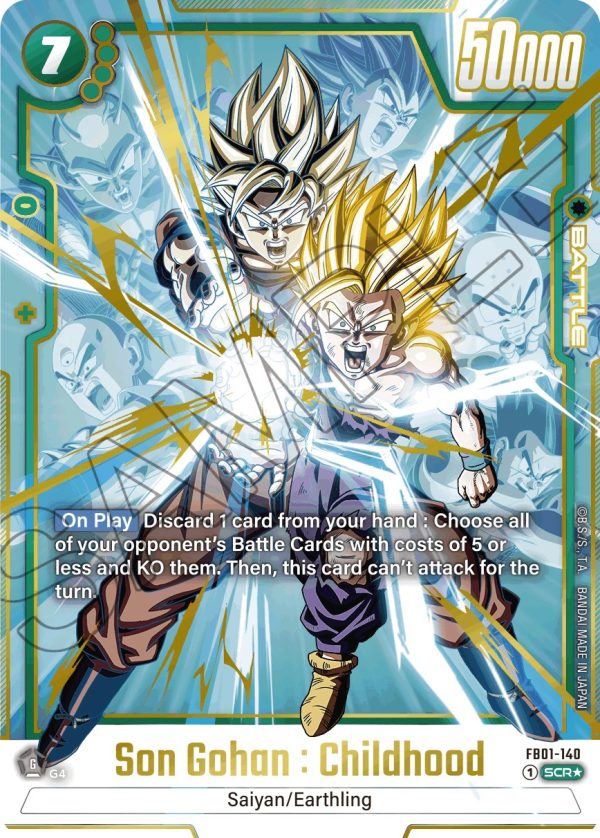 Son Gohan : Childhood (FB01-140) (Alternate Art) [Awakened Pulse] Sale