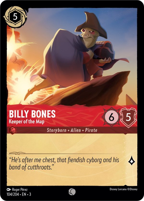 Billy Bones - Keeper of the Map (104 204) [Into the Inklands] on Sale