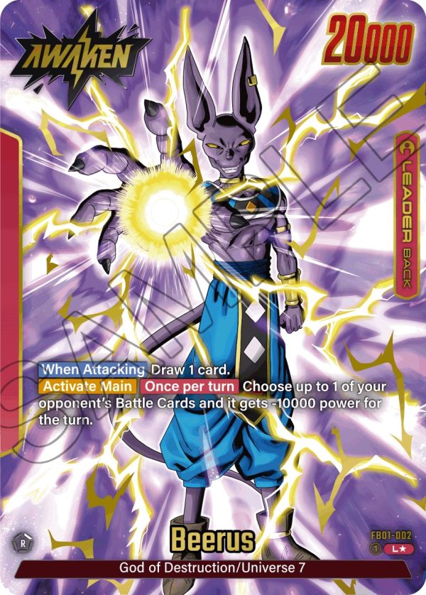 Beerus (FB01-002) (Alternate Art) [Awakened Pulse] For Sale