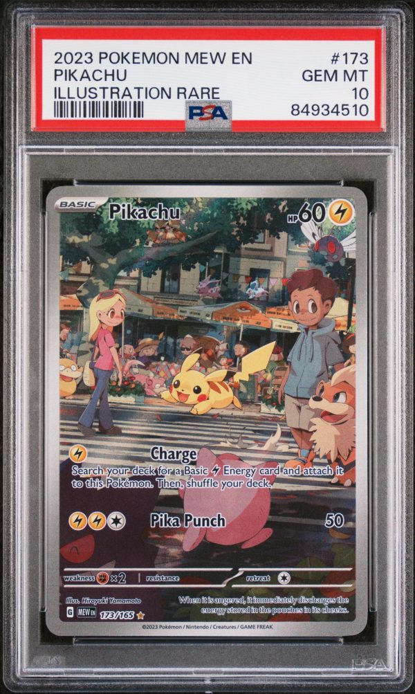 Pikachu 173 165 151 Illustration Rare 1st PSA 10 95095788 Fashion