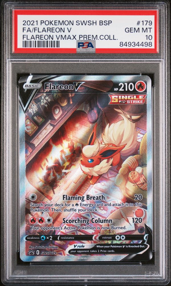 Flareon V SWSH179 Premium Collection Promo PSA 10 84934498 Online Hot Sale