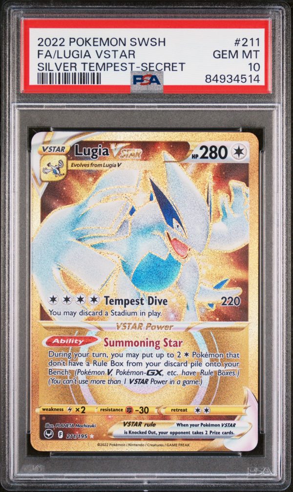 Lugia VSTAR 211 195 Silver Tempest Secret PSA 10 84934514 For Sale