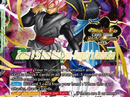 Zamasu & Goku Black    Zamasu & SS Rose Goku Black, Humanity s Destruction (2023 Worlds ZENKAI 06 Leader Set) (BT23-072) [Tournament Promotion Cards] Sale