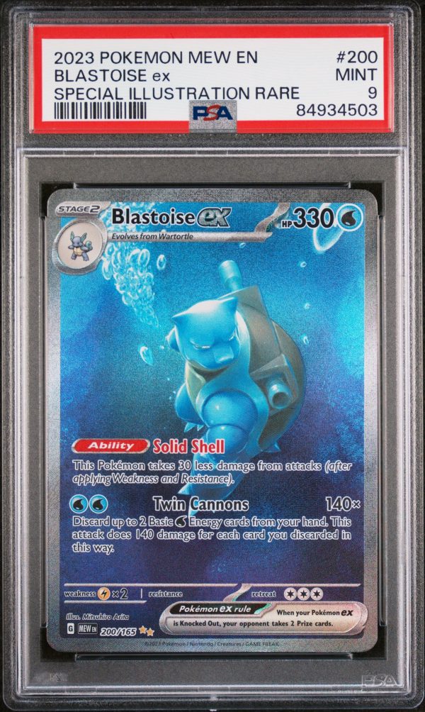 Blastoise ex 200 165 151 Special Illustration Rare PSA 9 84934503 Fashion