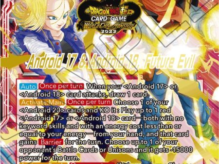 Android 17 & Android 18    Android 17 & Android 18, Future Evil (2023 Worlds ZENKAI 06 Leader Set) (BT23-002) [Tournament Promotion Cards] Online now